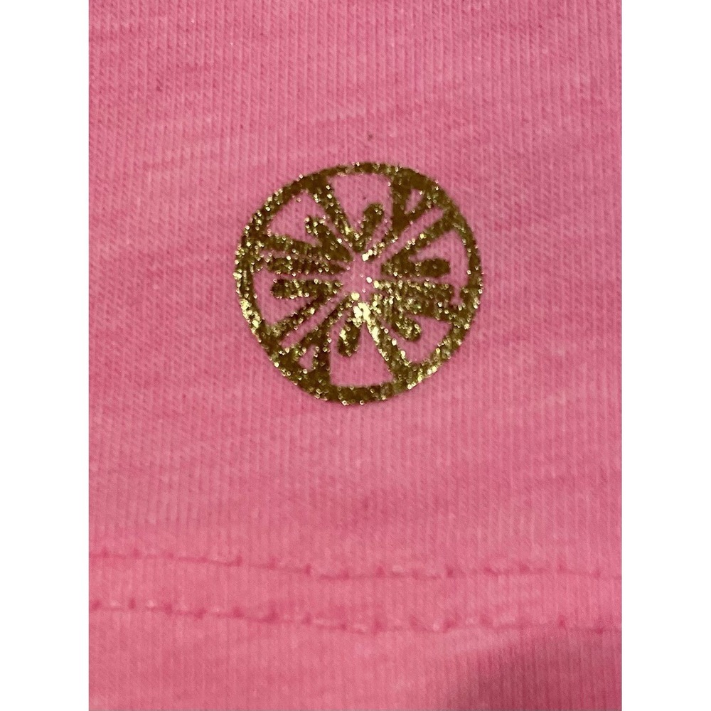 LILLY PULITZER Girls Size XS 2 3 Top Tank Sleeveless PINK Ruffle Blouse Shirt 2T - Picture 4 of 7